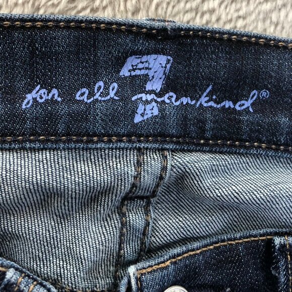 7 For All Mankind Womens Jeans Size 26 Blue Denim Straight Leg Dark Wash Casual - Picture 12 of 16